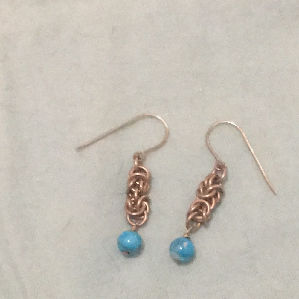 Turquoise and Silver Earrings